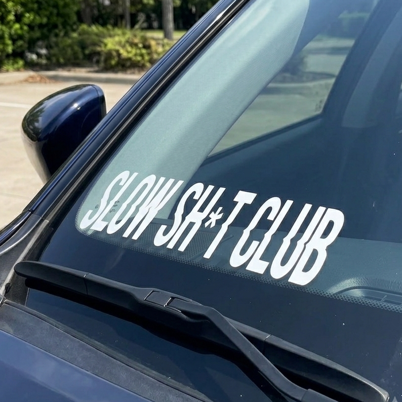 SLOW SH*T CLUB Mini Decal